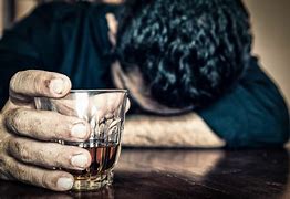 Image result for Depressed Man Drinking
