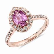 Image result for Rose Gold Pink Sapphire Ring