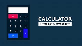 Image result for Calculator Design in HTML