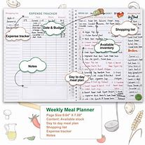 Image result for Diet Planner Notebook