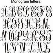 Image result for Monogram Letter Stencils