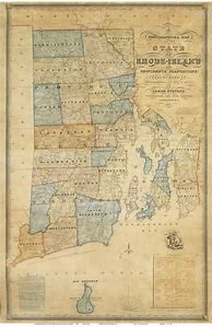 Image result for History of Towns Rhode Island Map