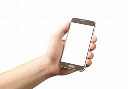 Image result for Mobile in Hand with White Screen