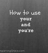 Image result for Difference in Your and You Re