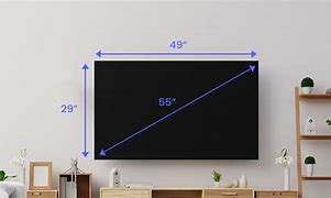 Image result for 55 in TV Size