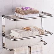 Image result for Toilet Roll Holder with Shelf and Towel Rack