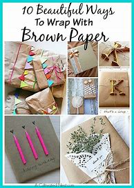 Image result for Brown Paper Wrapping Ideas