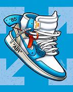 Image result for Off White Air Jordan 1 Wallpaper Blue