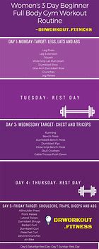Image result for 3-Day Workout Plan Female