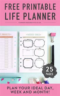 Image result for Monthly Life Planner