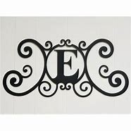 Image result for Wrought Iron Letter E