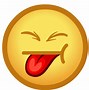 Image result for Tongue Out Emoji Black and White