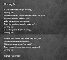 Image result for Poems About Moving On