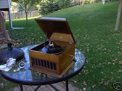 Image result for Antique Hand Crank Phonograph Console