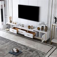 Image result for White TV Stand with Glass Doors