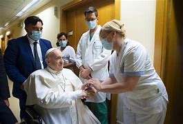 Image result for Pope Fransis at a Hospital Bedside