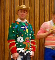 Image result for Ugly Christmas Sweater Contest Winner