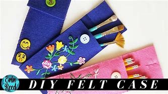 Image result for Flower Pattern Felt Pencil Case