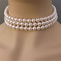 Image result for Pink Pearl Choker Collar