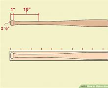 Image result for Baseball Bat Dimensions Wood