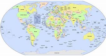 Image result for Printable World Map with Country Names PDF