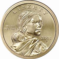Image result for 2000 Sacagawea Dollar Coin Worth Colored