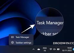 Image result for Windows 11 Taskbar Context Menu