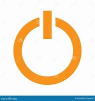 Image result for Minimal Orange Power Button Icon