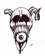 Image result for Devil Skulls Drawing in Pencil