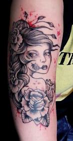 Image result for Evil Girl Tattoo Designs