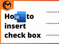 Image result for Can You Add a Check Box in Word