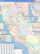 Image result for California Wall Map