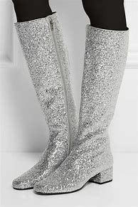 Image result for Silver Sparkle Boots