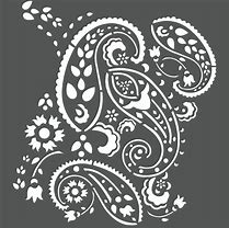 Image result for Paisley Wall Stencil