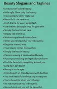 Image result for Beauty Products Slogan