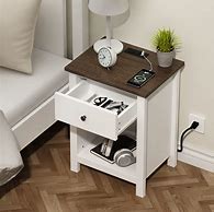 Image result for NightStand with Charging Station