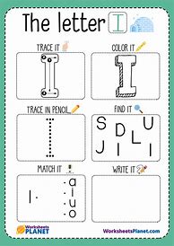 Image result for Printable Letter I Worksheets