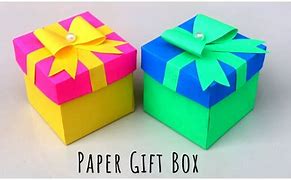 Image result for Paper Gift Box Craft Easy