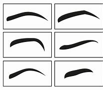 Image result for Eyebrow Template Stencil Print Out