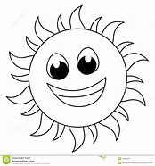 Image result for Cartoon Sun Clip Art Black and White
