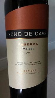 Trapiche Malbec Fond Cave に対する画像結果