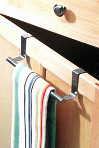 Image result for Single Bar Over the Door Towel Rack