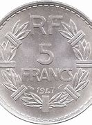 Image result for Cinq Francs 5