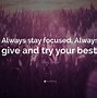 Image result for Always Try Your Best