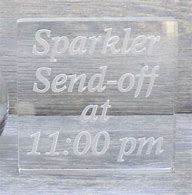 Image result for Sparkler Send Off Sign