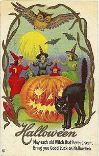 Image result for Vintage Halloween Postcards