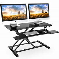 Image result for Adjustable Height Desktop Computer Stand