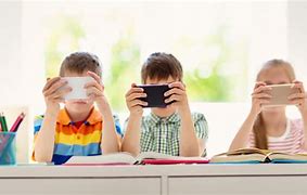 Image result for Elementary Kids with Cell Phones