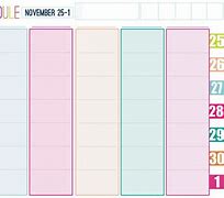 Image result for One Week Schedule Template