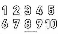 Image result for Numbers to Colour 1 10